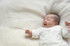 crying constipated baby