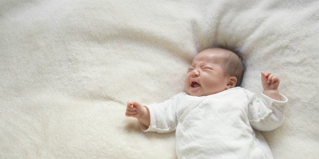 crying constipated baby